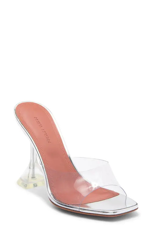 Amina Muaddi Lupita Glass Slide Sandal in Pvc Transparent at Nordstrom, Size 9.5Us | Nordstrom