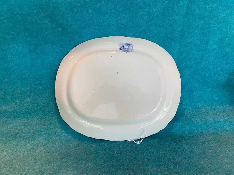 Antique Ridgways Oriental 15" Pattern Blue White Transferware Platter England 1891-1910 | Etsy (Global)