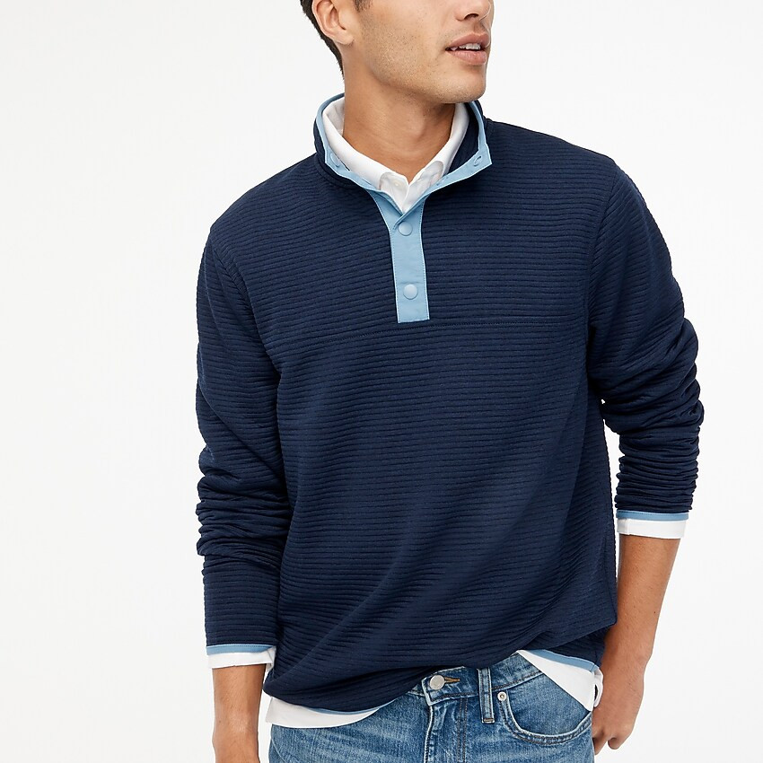 Quilted knit pullover | J.Crew Factory
