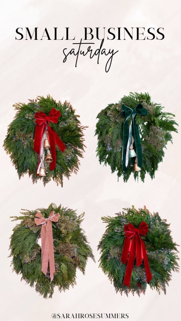 Something Pretty Wreaths 
Small Business Saturday 
Christmas Decor 

#LTKSeasonal #LTKHoliday
