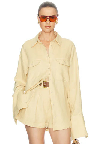 Washed Linen Shirt
                    
                    Helsa | Revolve Clothing (Global)