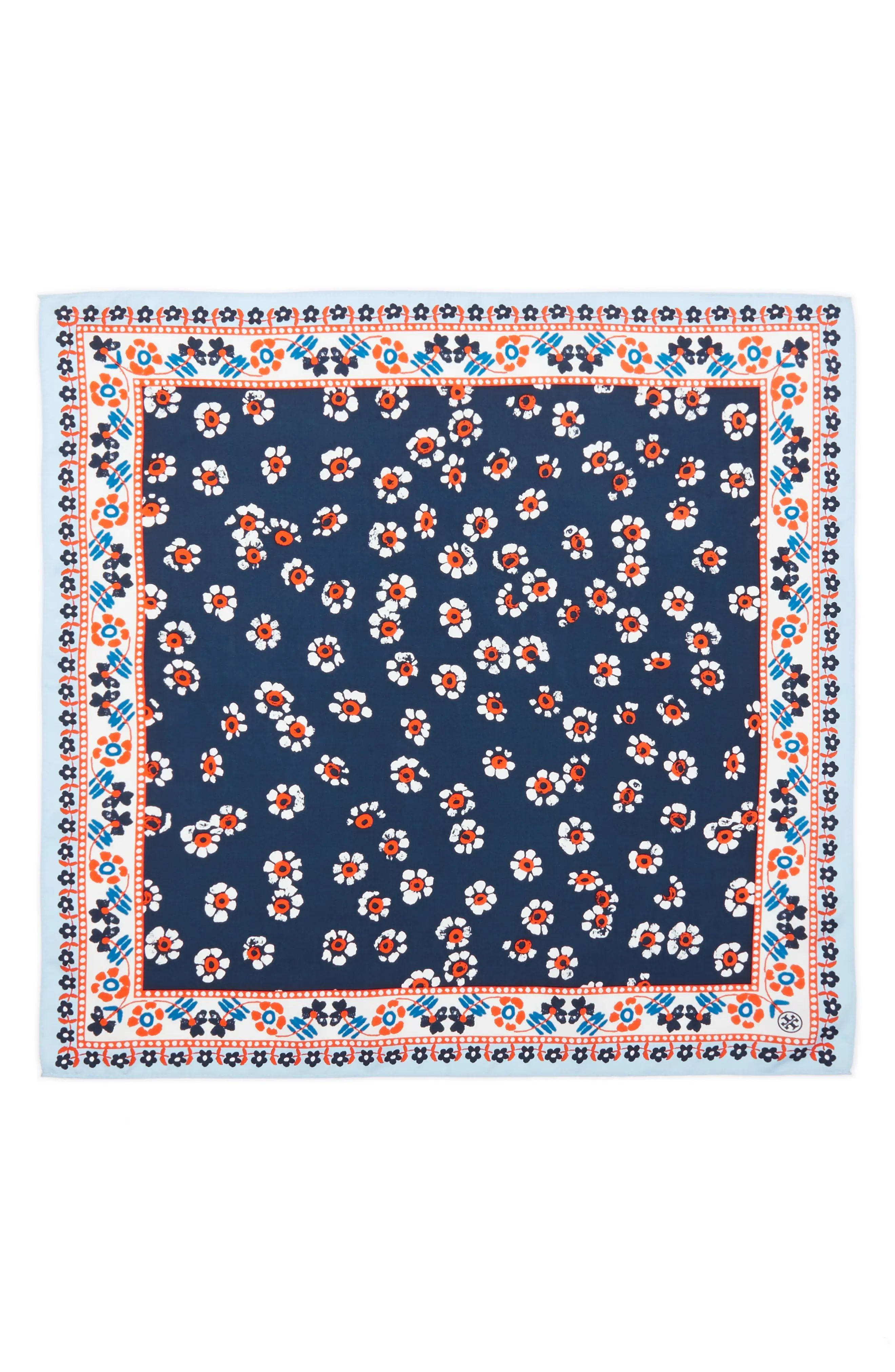 Floral Stamped Silk Scarf | Nordstrom