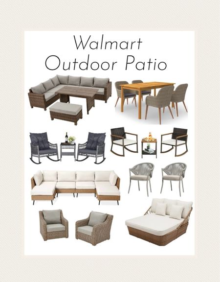 Walmart outdoor furniture 

#patiofurniture #outdoor 

#LTKHome #LTKSeasonal #LTKxWalmart