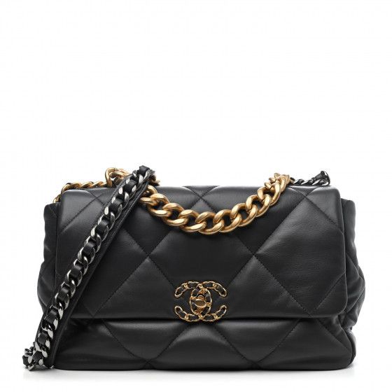 CHANEL

Lambskin Quilted Large Chanel 19 Flap Dark Grey | Fashionphile