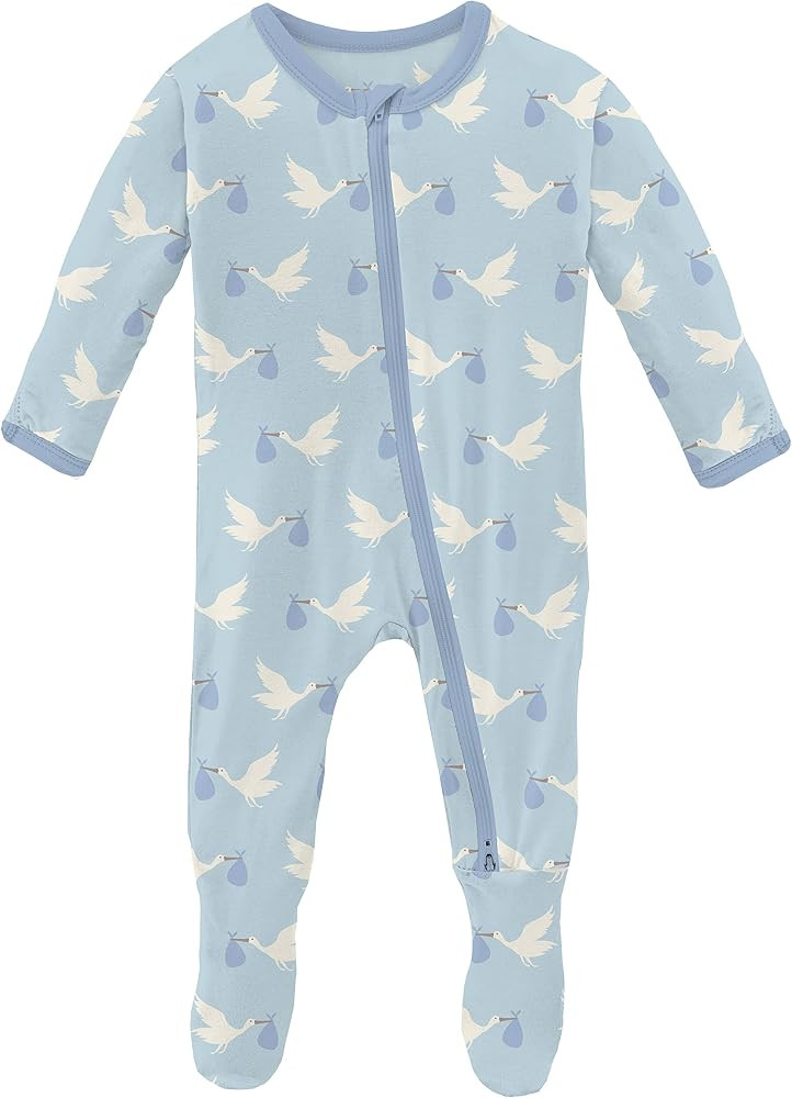 KicKee Welcome Home Footie with Zipper, Boy or Girl One-Piece, Super Soft Baby Clothes | Amazon (US)