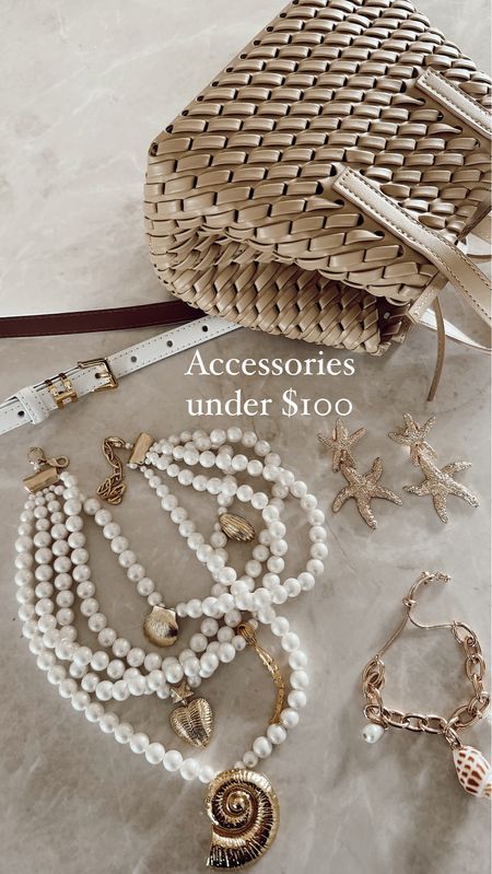 Summer accessories under $100 / loving all the shell details 

#LTKfindsunder100 #LTKitbag #LTKstyletip