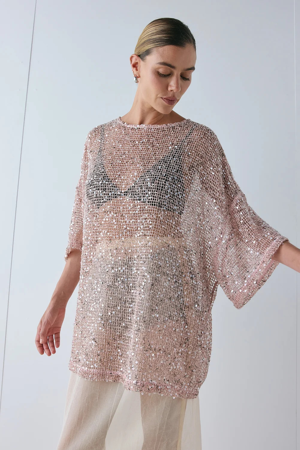Arden Sequin Top Pink | VRG Grl