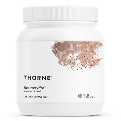 THORNE RecoveryPro - Whey Protein Muscle Recovery Supplement* - NSF Certified for Sport - Chocolate - 12 servings - 16.7 Oz | Target