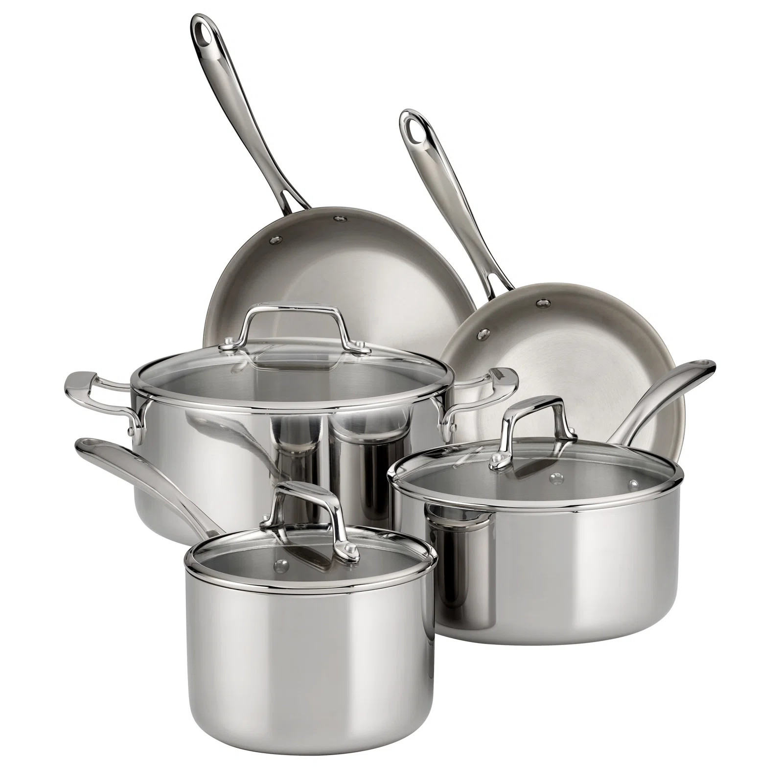 Tramontina 8 Piece Stainless Steel (18/10) Cookware Set | Wayfair North America
