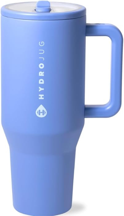 HydroJug Traveler - 40 oz Water Bottle with Handle & Flip Straw - Fits in Cup Holder, Leak Resist... | Amazon (US)