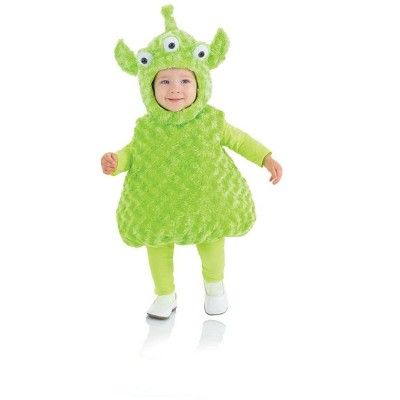 Belly Babies 3-Eyed Green Alien Costume Child Toddler | Target