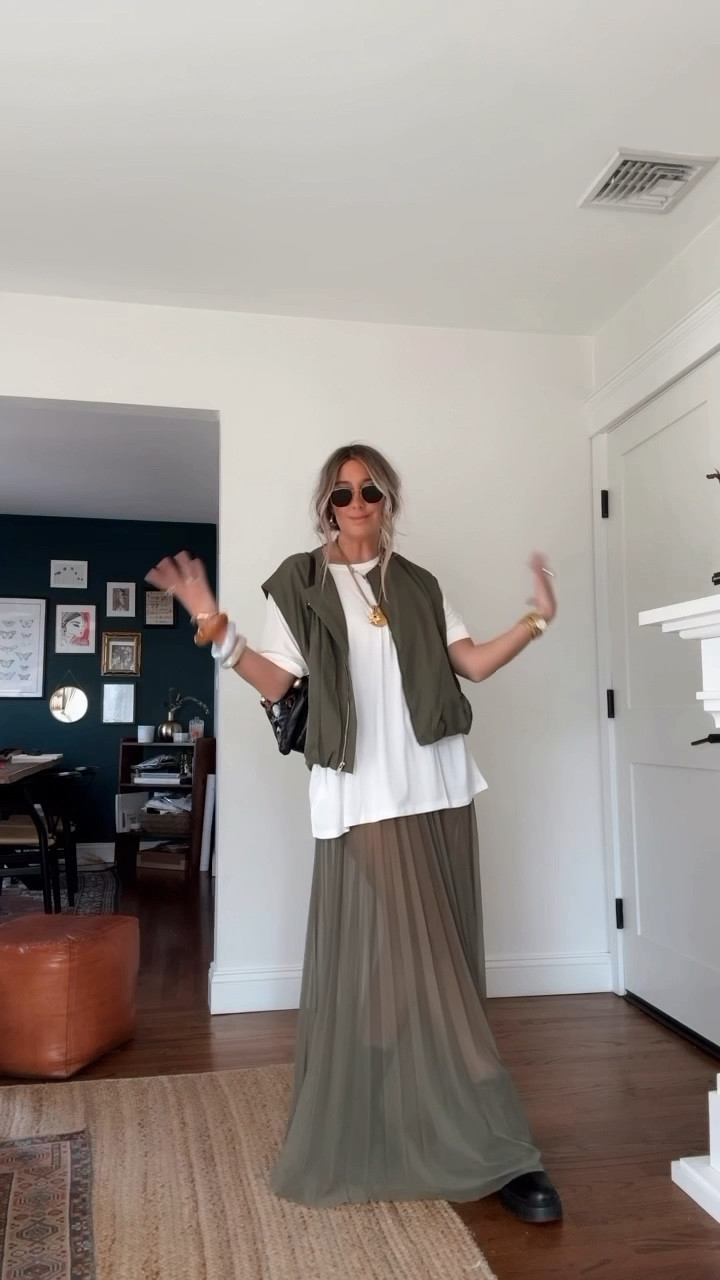 Waiting for spring! Love this sheer maxi skirt x 