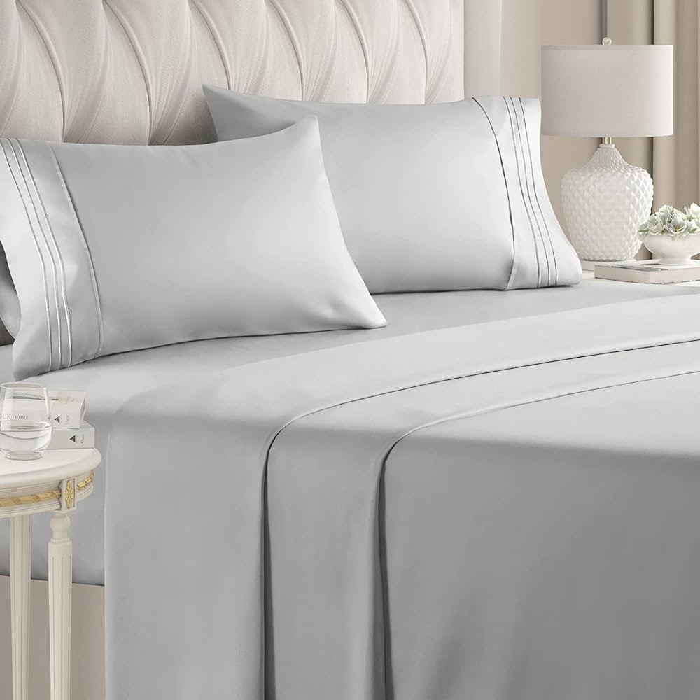 King Size 4 Piece Sheet Set - Comfy Breathable & Cooling Sheets - Hotel Luxury Bed Sheets for Wom... | Amazon (US)