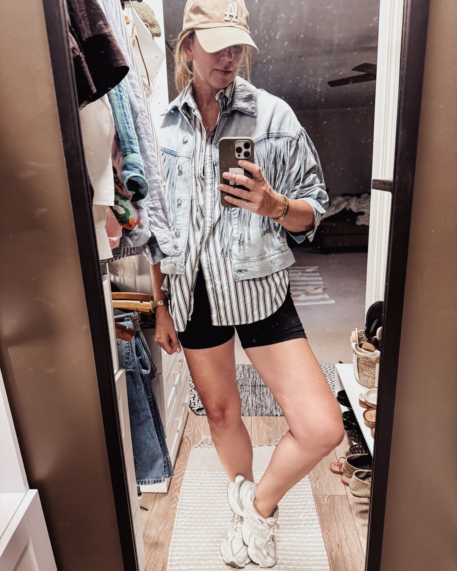 Having a dolly moment. Fringe denim jacket | target find | fall outfit ideas | denim jacket #ltksale #targetfind #fringetrend

#LTKootd #LTKmomlife #LTKOver40