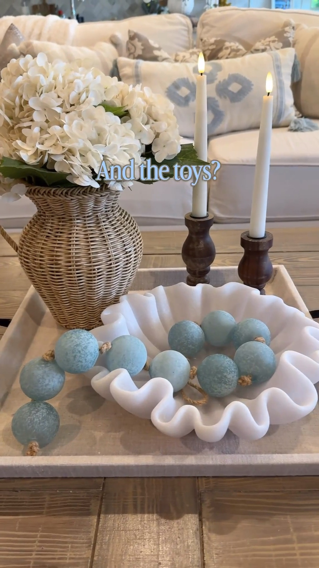 Coffee table styling that survives real life. 😆

I pulled together my favorite tray, bowl, and pretty little styling pieces from Kohl’s, Amazon, and Walmart to make a coffee table feel finished and eliminate the clutter magnet.

The trick is keeping the it simple: one anchor piece, one useful piece, one pretty texture, and a little breathing room. Then the real-life stuff — toys, remotes, random kid treasures — gets a home nearby instead of taking over the whole table.

Follow JLilyDesigns for more budget-friendly decorating finds and real-life home styling ideas.

#coffeetablestyling #walmarthome #budgetdecor #homedecorfinds #momlifehome

#LTKmomlife #LTKHome