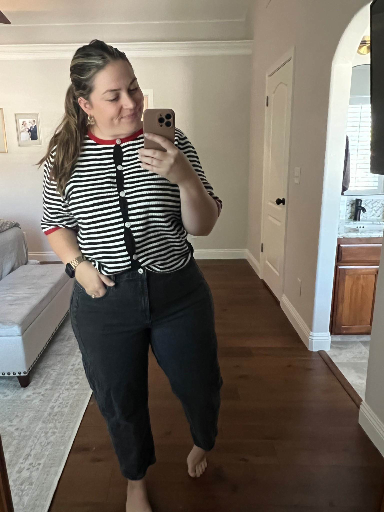 Trying a different size in this (size up!$ but still so cute 

#LTKMidsize #LTKWorkwear #LTKFindsUnder50