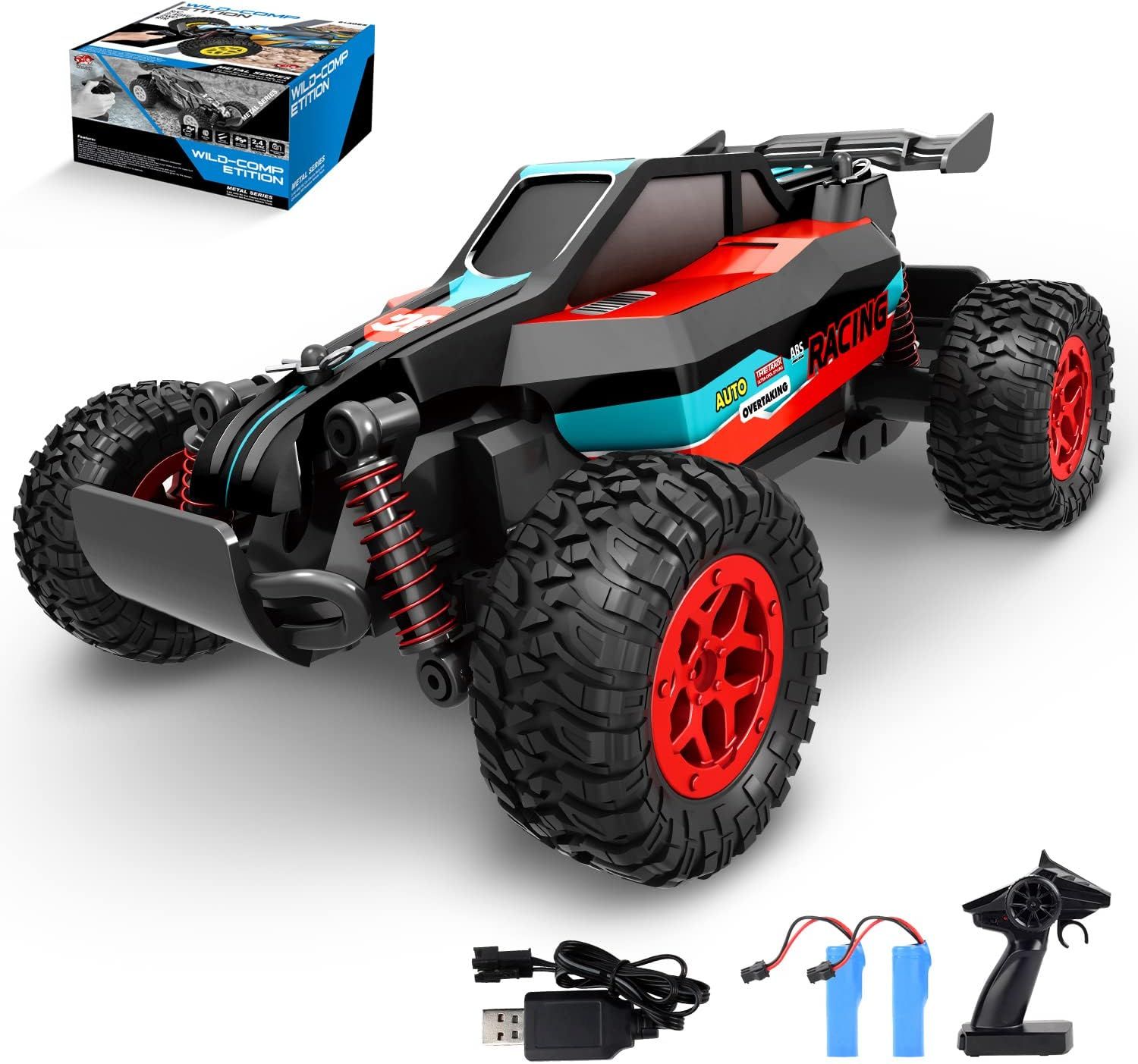 LOOZIX Off-Road Buggy , 2.4GHZ Remote Control Car 20KM/H All Terrain High Speed Racing RC Buggy E... | Amazon (US)