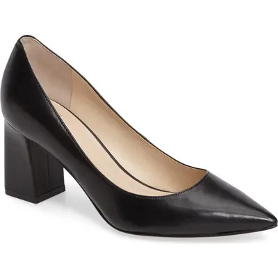 Marc Fisher LTD Zala Block Heel Pump in Black Suede at Nordstrom, Size 8 | Nordstrom