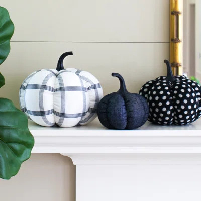 Style Me Pretty Fabric Pumpkin Décor Set Of 3 | Wayfair North America