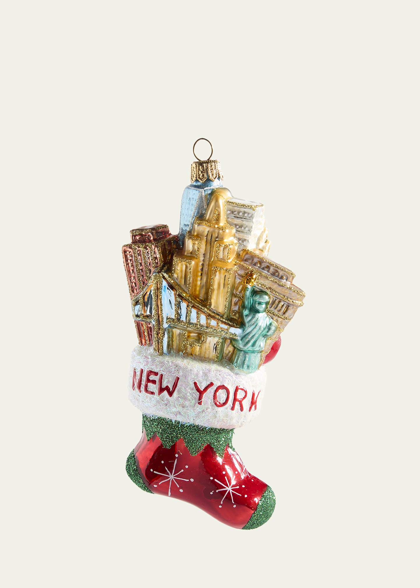 Bergdorf Goodman NYC Stocking Christmas Ornament | Bergdorf Goodman
