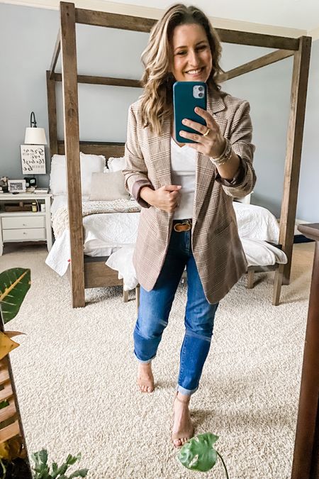 When your week starts with meetings upon meetings, you throw on a power blazer, strap on some heels, and get to it.
(PS: I 💯 will be changing out of this later for Connor’s cross country meet. 😉) 

#LTKstyletip #LTKworkwear #LTKunder50