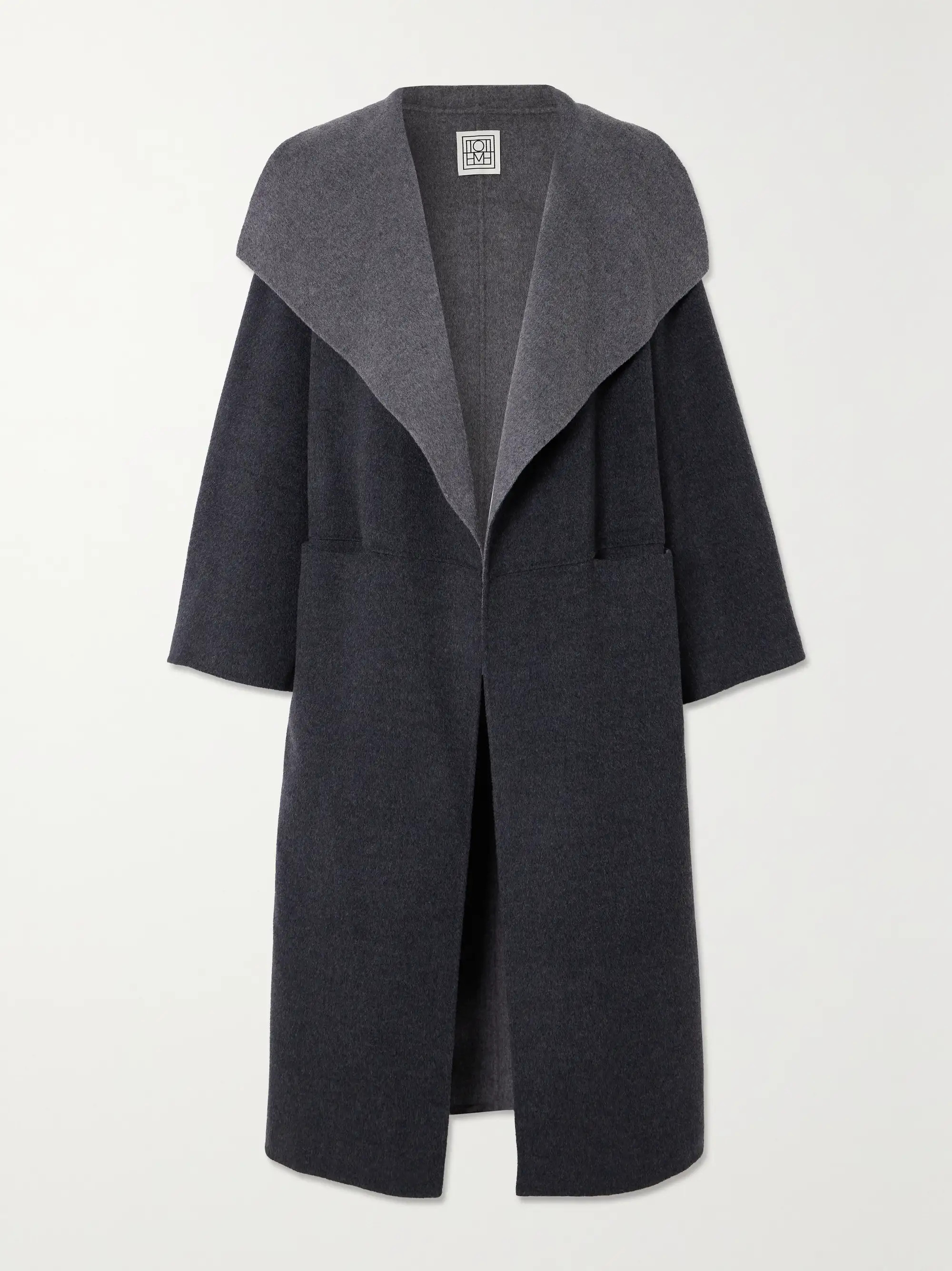 Oversized two-tone wool and cashmere-blend coat | NET-A-PORTER (US)