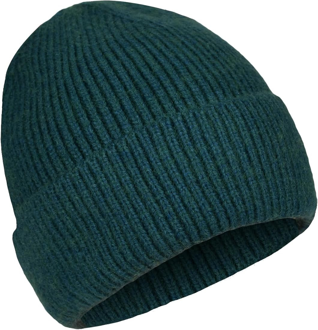 ZOORON 1&2 Unisex Thick Knitted Beanie for Men Women Cuffed Plain Hat Winter Slouchy Ski Beanies | Amazon (US)