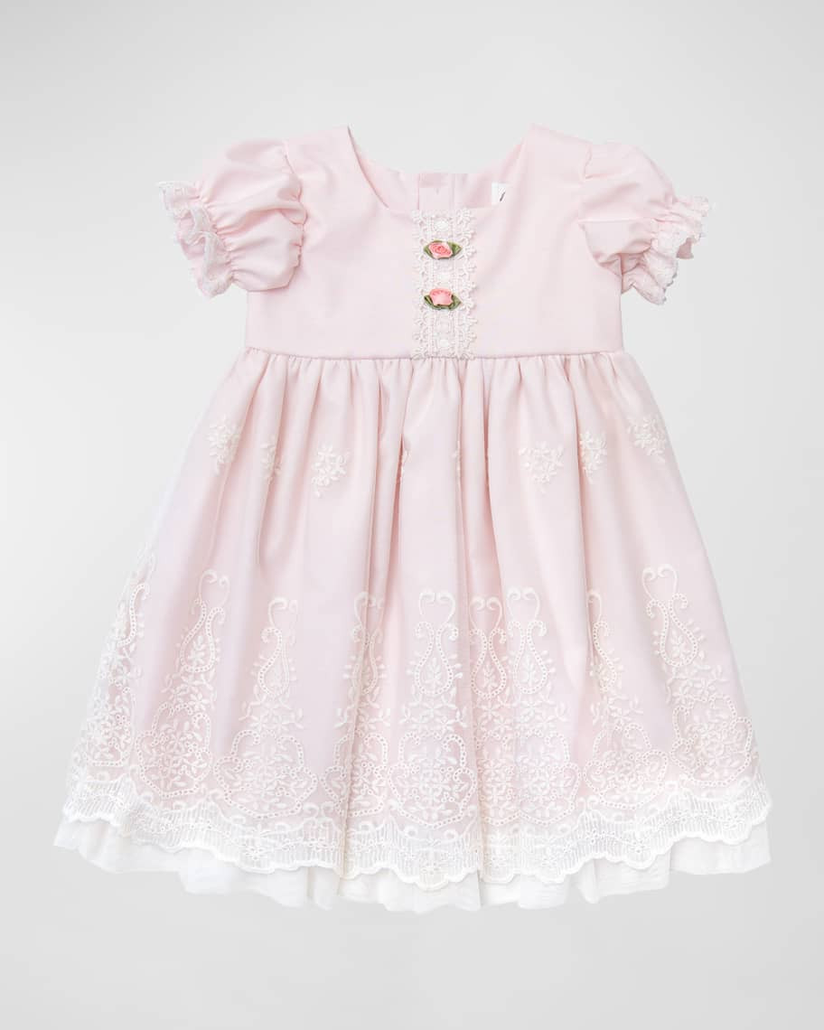 Haute Baby Girl's Sophia Scalloped Lace Dress, 2-6 | Neiman Marcus