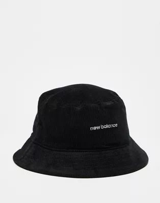 New Balance corduroy bucket hat in black | ASOS (Global)