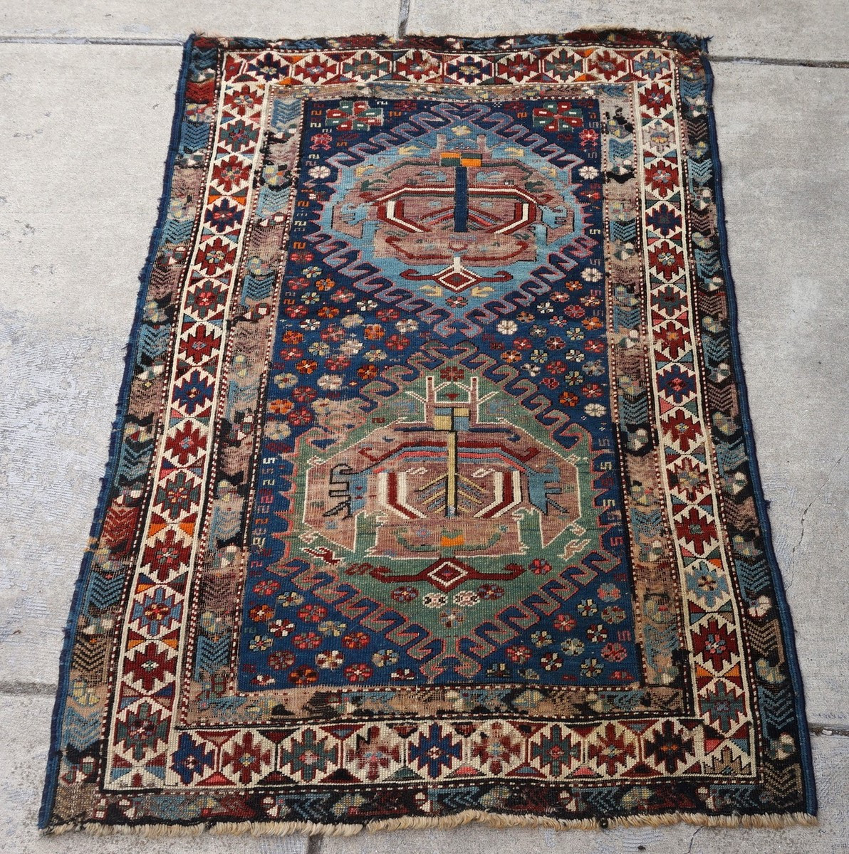 Antique Caucasian Kuba Rug 3'9"x5'7" | eBay | eBay US