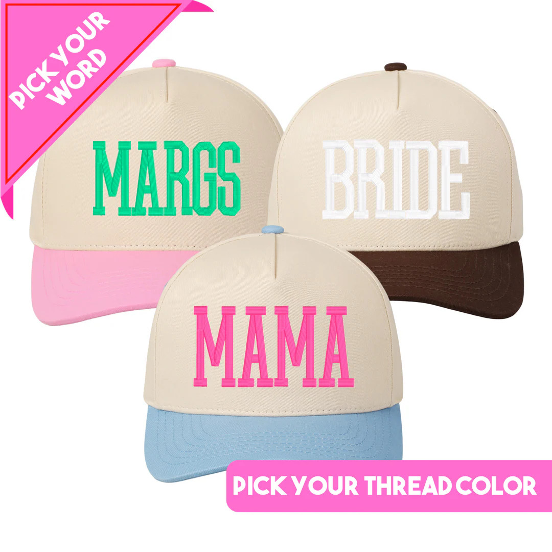 3D Embroidery Trucker Hat | United Monograms