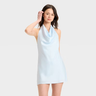 Women's Mini A-Line Dress - Wild Fable™ Light Blue M | Target