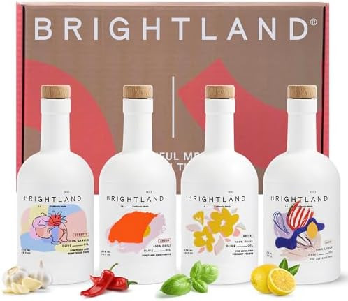 Brightland Infused Olive Oils, The Artist Capsule - Cold-Pressed Made with Early-Harvest Frantoio... | Amazon (US)