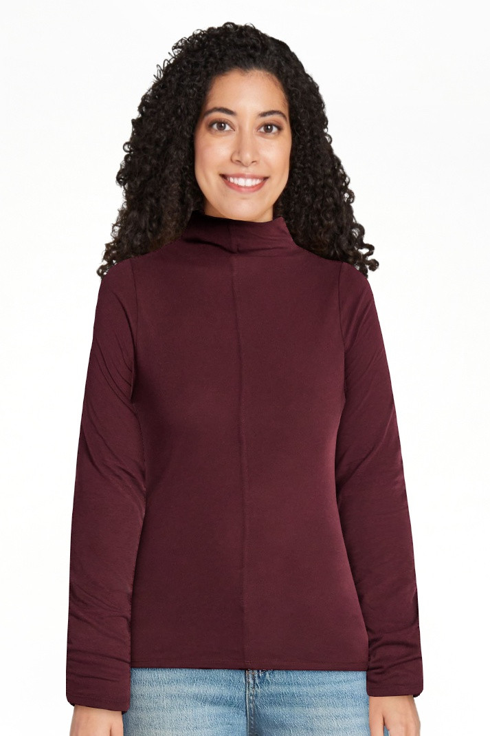 Time and Tru Women's Tissue Like Turtleneck Top, Sizes XS-XXXL | Walmart (US)