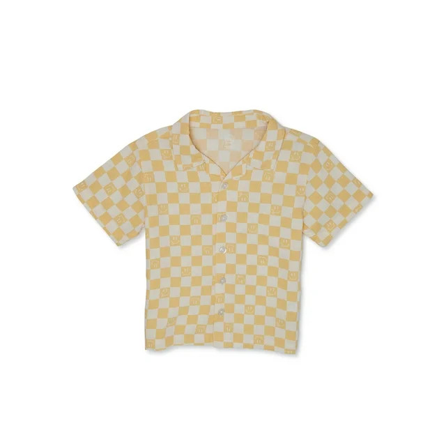 Wonder Nation Baby & Toddler Boys' Camp Shirt, Sizes 12M-5T | Walmart (US)