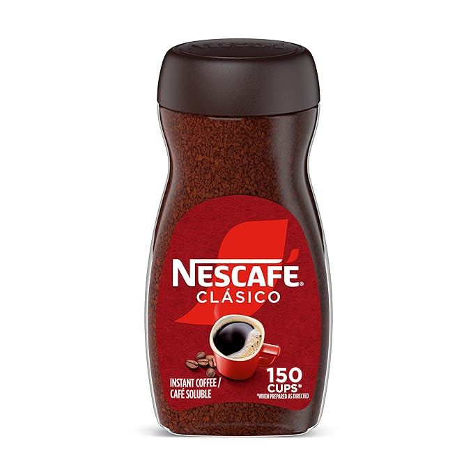 NESCAFÉ CLÁSICO Instant Coffee, Dark Roast Coffee, 1 Jar (10.5 Oz) | Amazon (US)