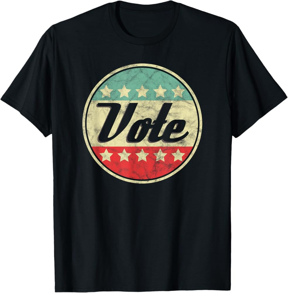 Vote 2024 Midterm Election Gift Idea Voter Rights Graphic T-Shirt | Amazon (US)