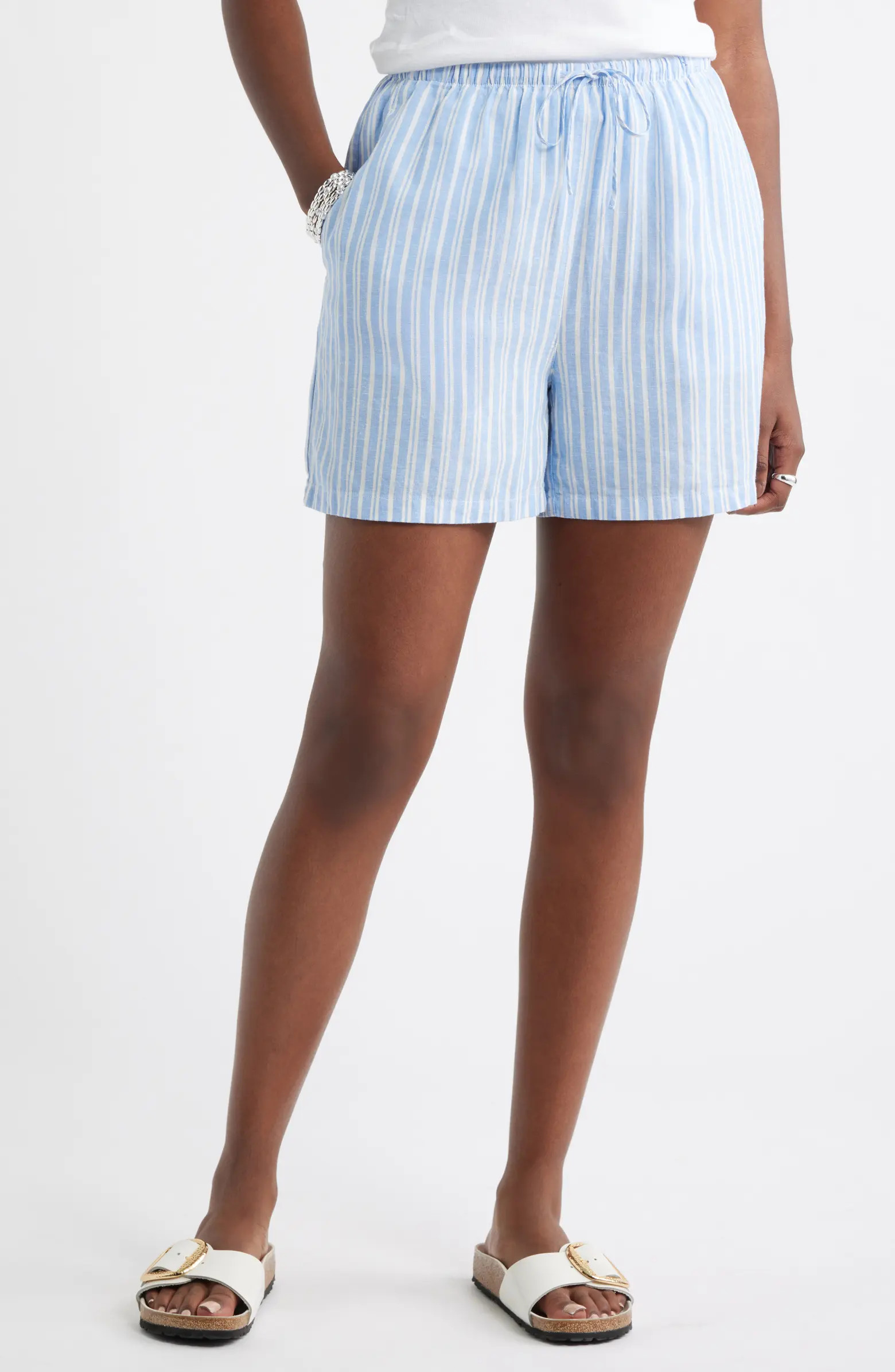 Caslon® Easy Linen Blend Shorts | Nordstrom | Nordstrom
