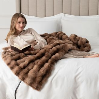 Heated Luxe Faux Fur Throw Blanket - Exclusive | Bloomingdale's (US)