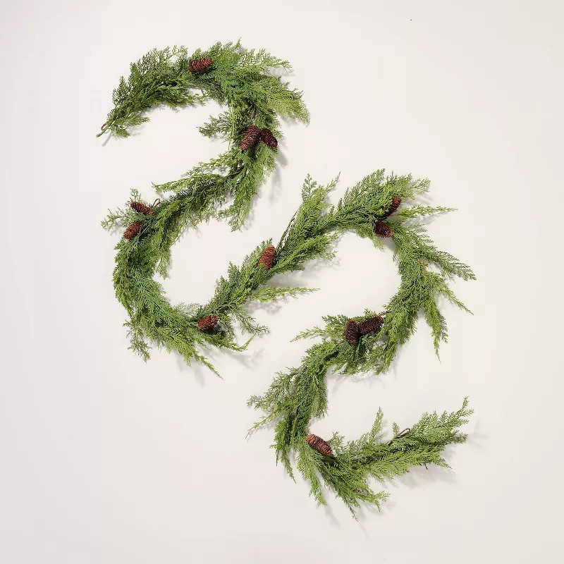 Faux Cedar Drapery Christmas Garland - Hearth & Hand™ with Magnolia | Target