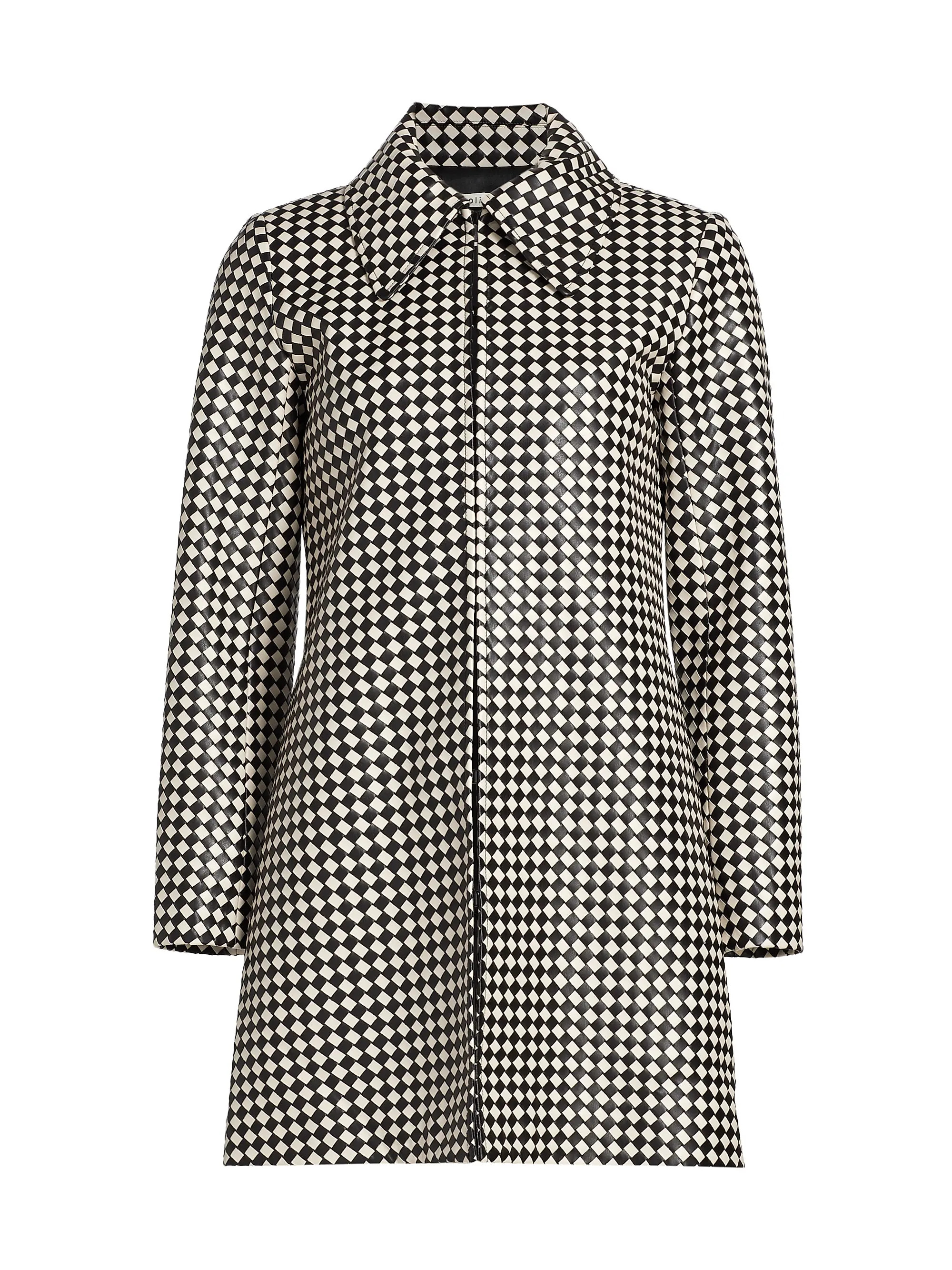Logan Printed Faux Leather Coat | Saks Fifth Avenue
