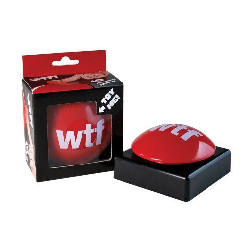 BigMouth Inc WTF Slammer Button, Gag Gift for Family, Friends and Co-Workers, Has 10 Different Sayin | Amazon (US)