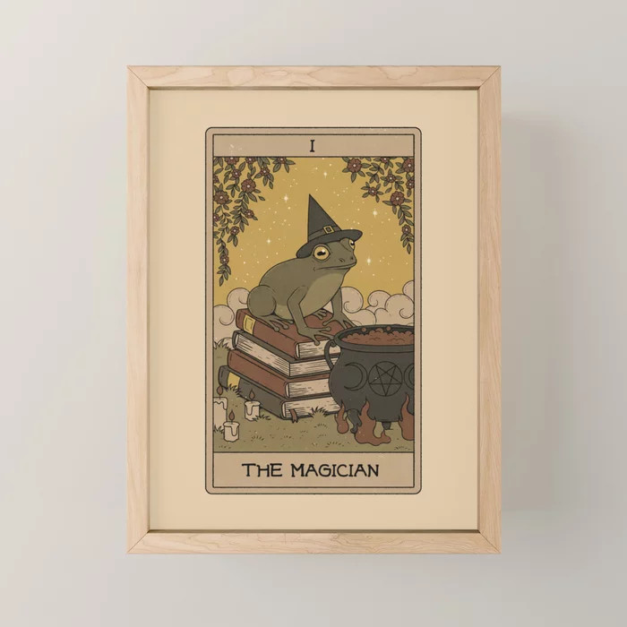 The Magician - Frog Tarot Mini Art Print | Society6