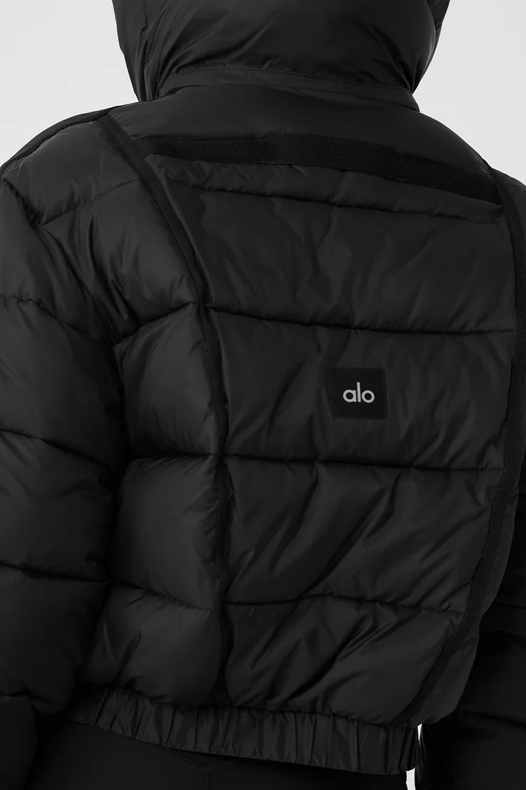 Aspen Love Puffer Jacket - Black | Alo Yoga (US)