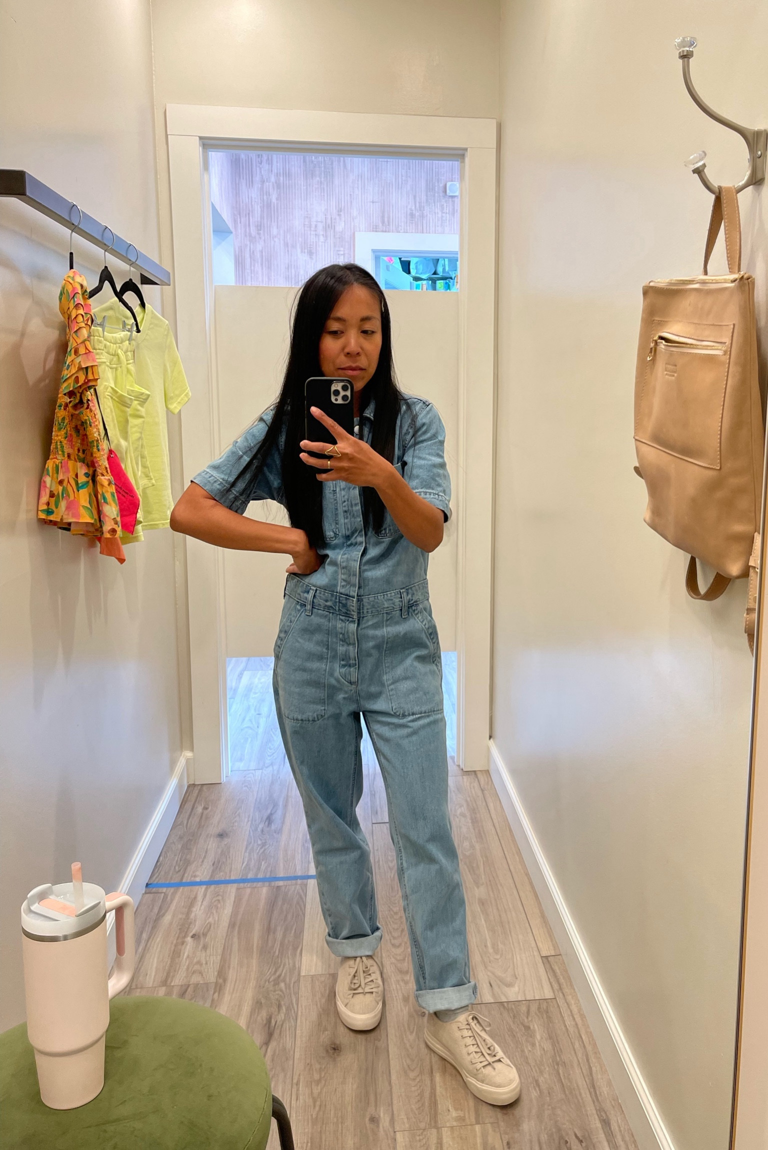 the comfiest denim jumpsuit ever. from running errands to date night, it’s versatile and great quality. works for petite gals for an oversized fit.

#LTKstyletip #LTKsalealert #LTKfindsunder50