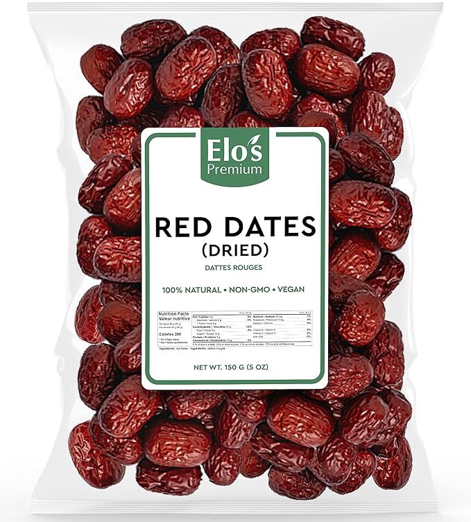 Dried Red Dates (150g) Packed in Canada | No Added Sugar| Dried Jujube Berries, Jujube Date, Deli... | Amazon (CA)