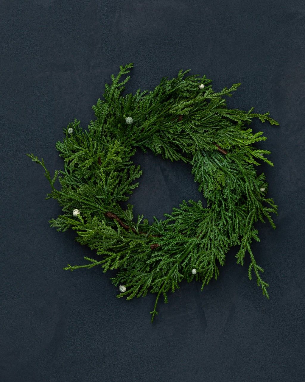 8" Faux Juniper Mini Wreath | McGee & Co.