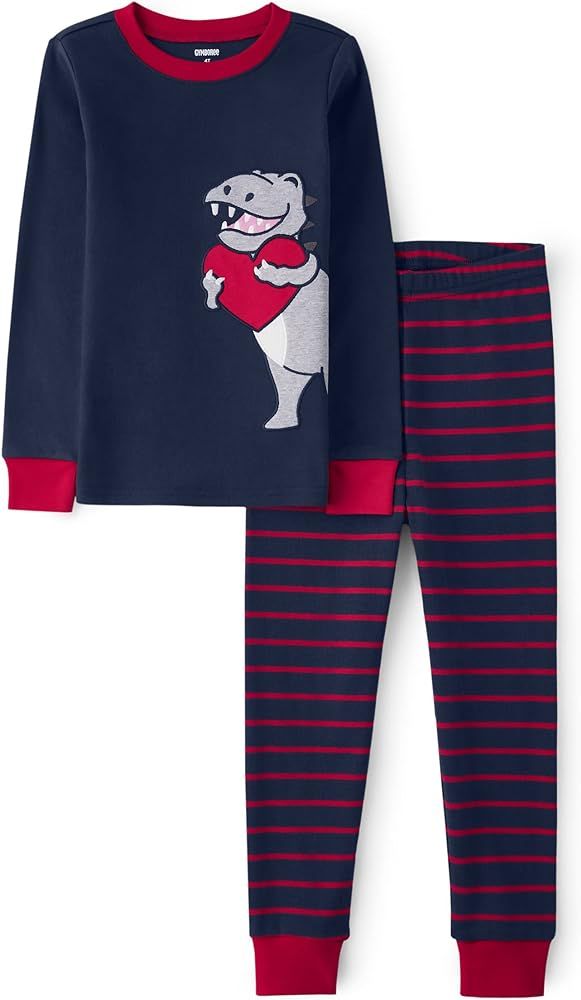 Gymboree Gymmie Long Sleeve and Pant Cotton 2-Piece Pajama Sets, Big Kid, Toddler | Amazon (US)