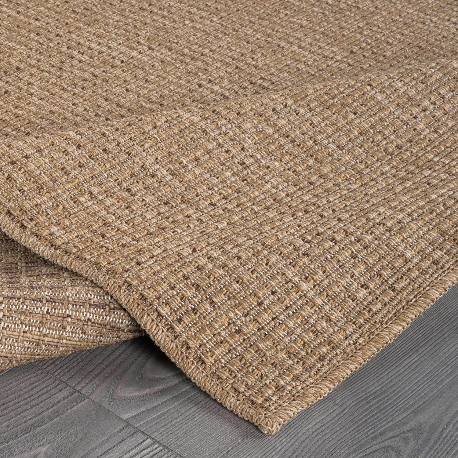 Beverly Rug Easy Jute Outdoor Indoor Non Shedding Easy-Cleaning Rug Natural 8x10 | Walmart (US)
