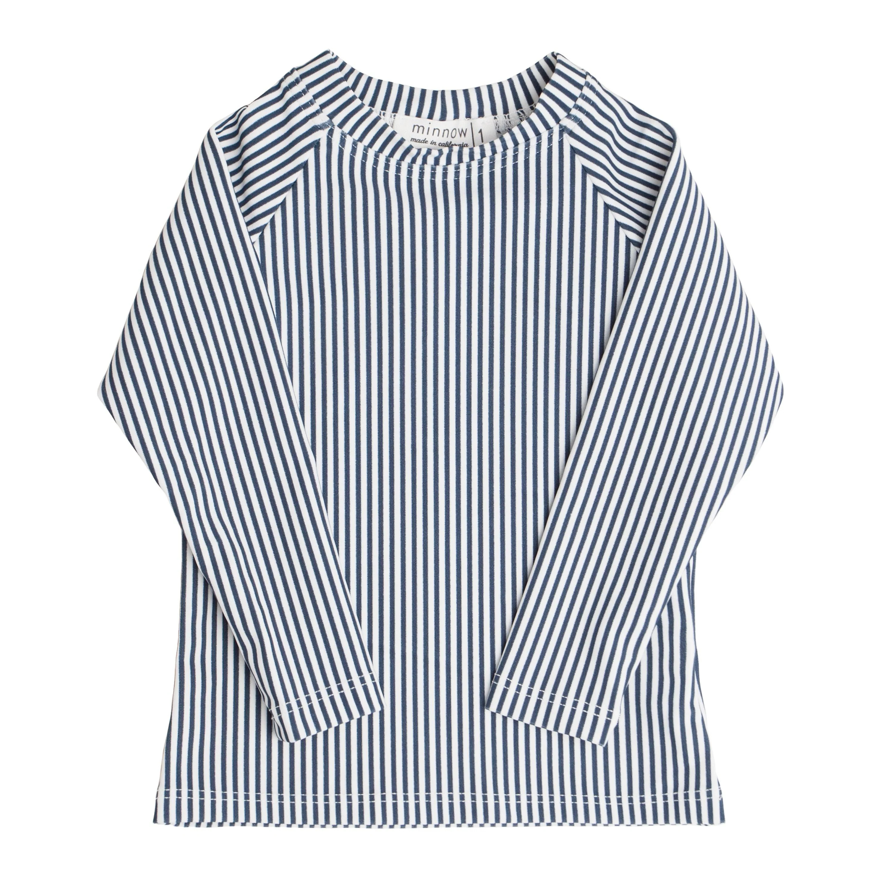unisex stripe rashguard | minnow